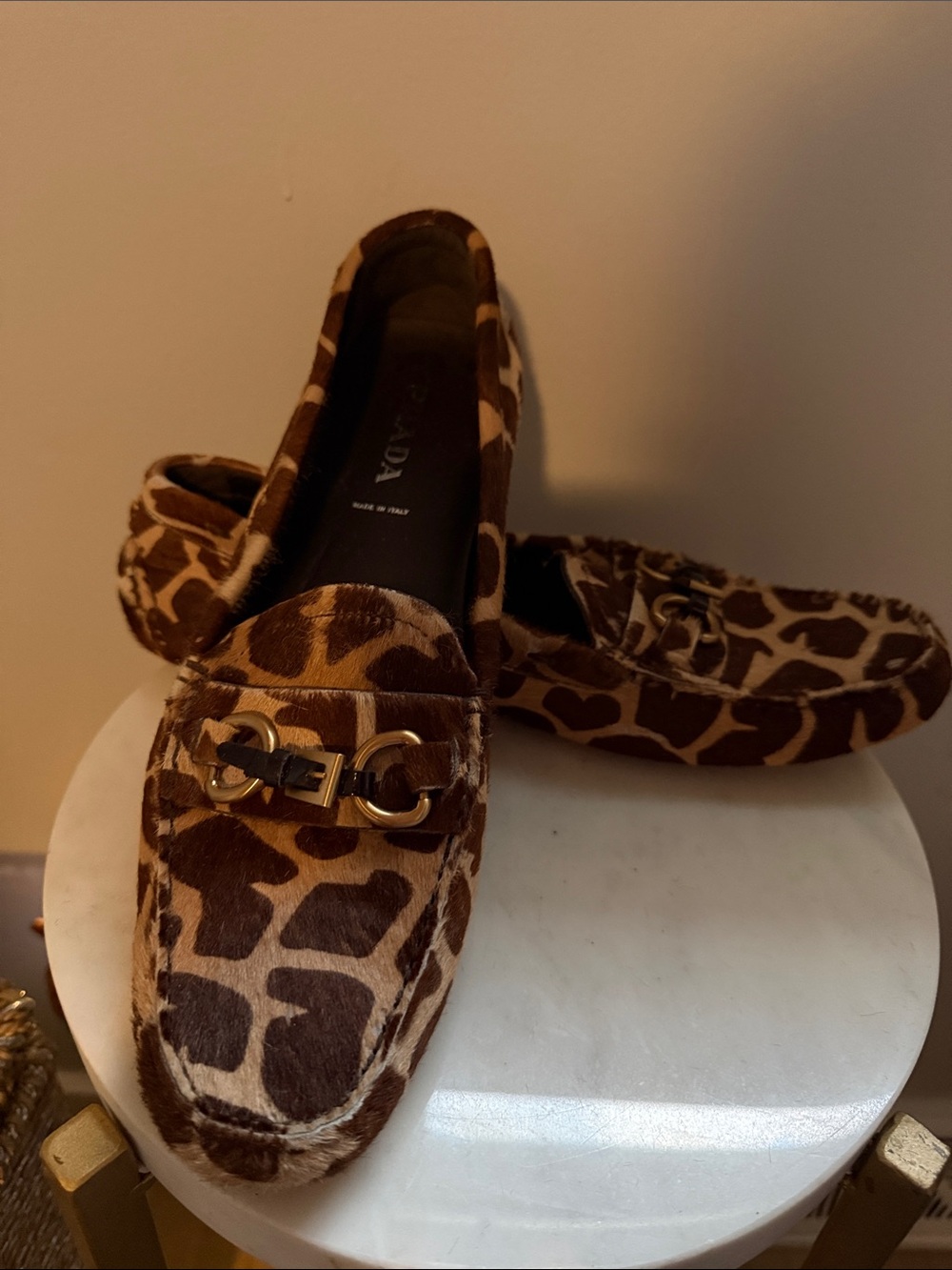 Prada Pony Hair Driving Moccasins size 40 (US 9/9.5)